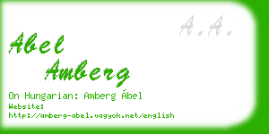 abel amberg business card